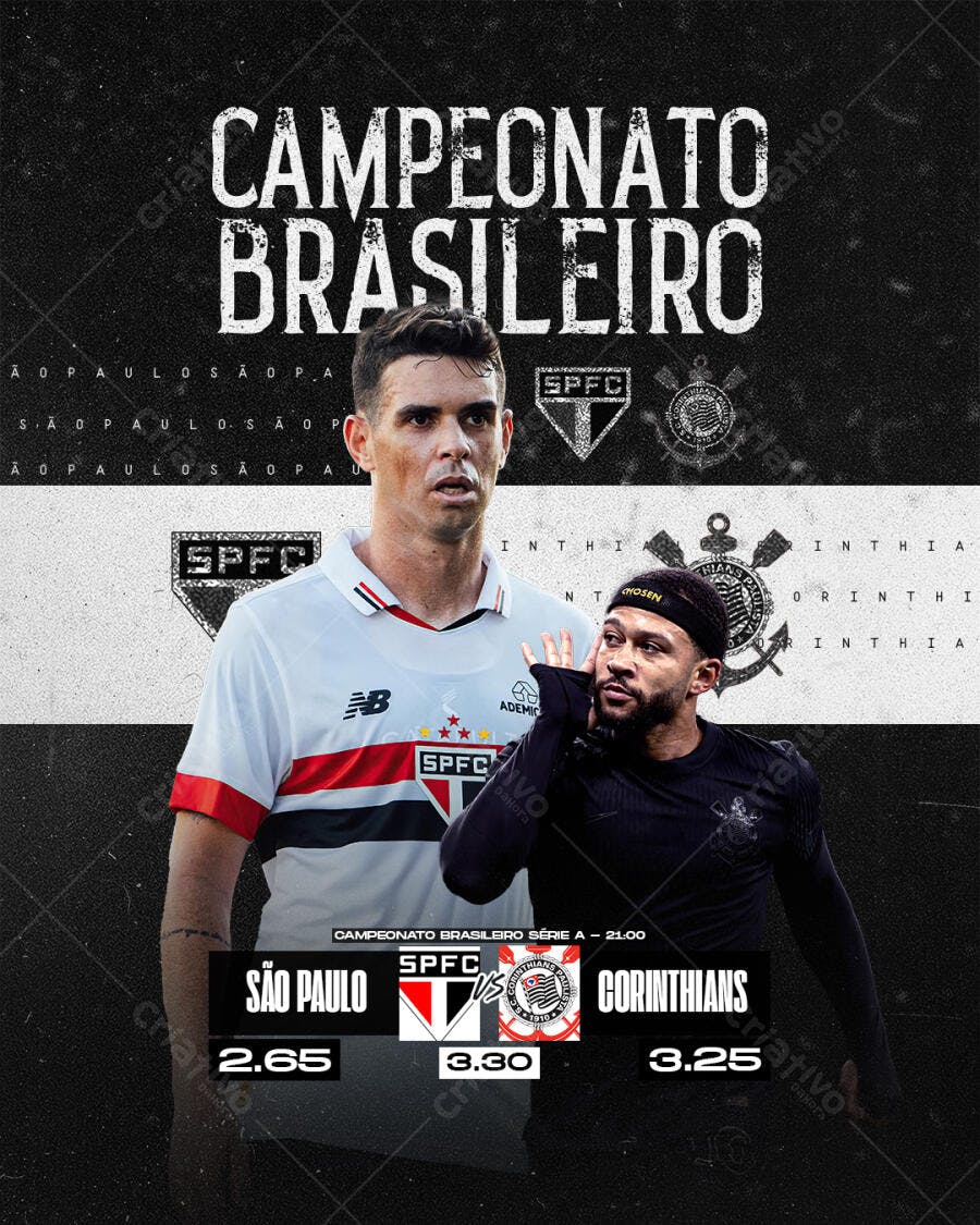 Flyer Campeonato Brasileiro PSD Editável