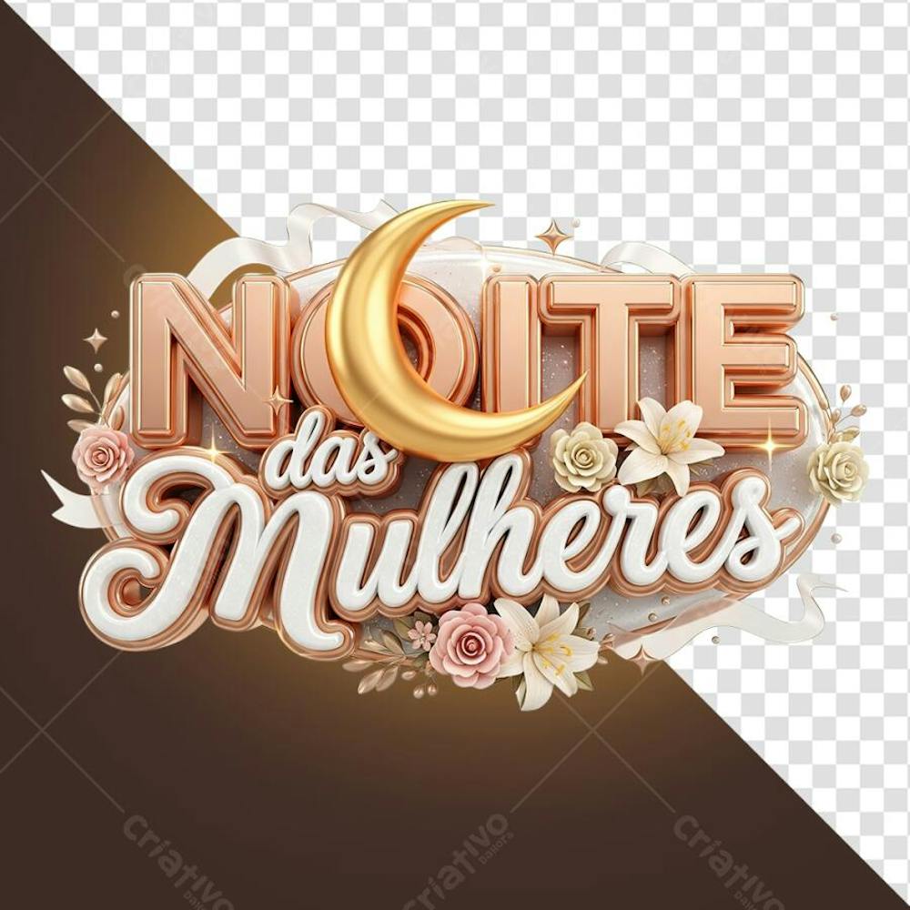 SELO 3D NOITE DAS MULHERES