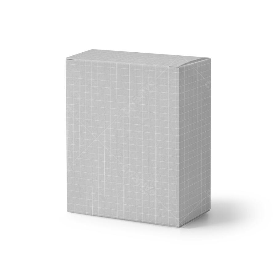 Mockup Caixa de Embalagem Cinza - Design Minimalista