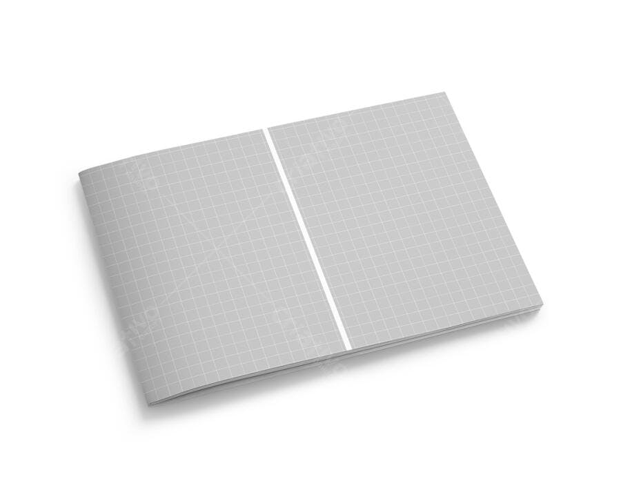 Mockup de Brochura Minimalista em Tons de Cinza