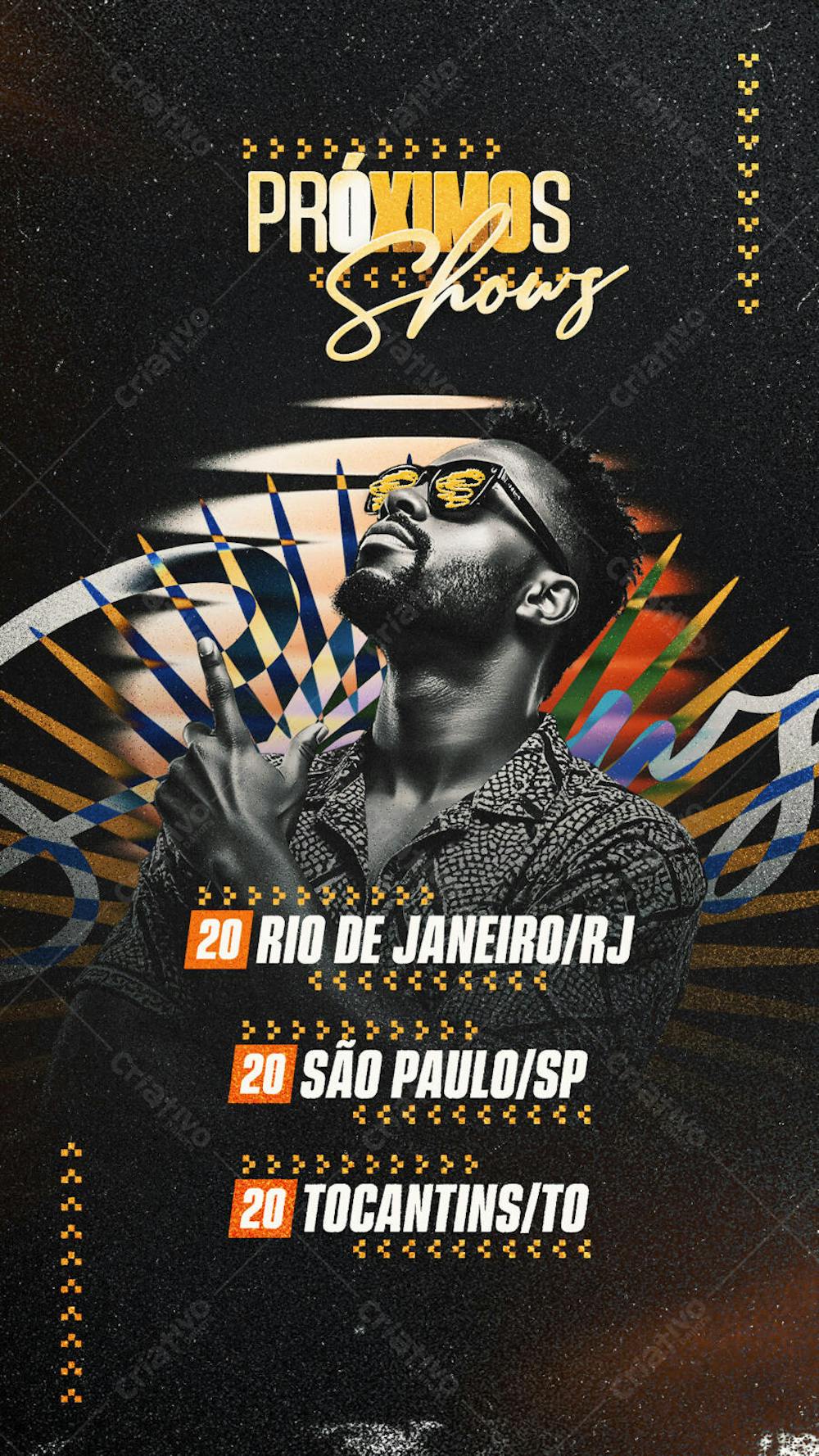 Flyer Agenda Próximos Shows Story PSD Editável04