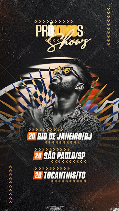 Flyer Agenda Próximos Shows Story PSD Editável04