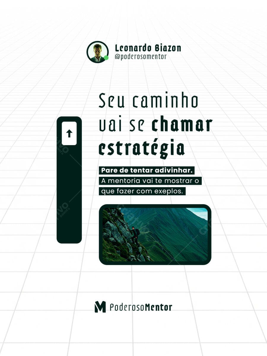 Post para Redes Sociais - Mentoria PSD Editável