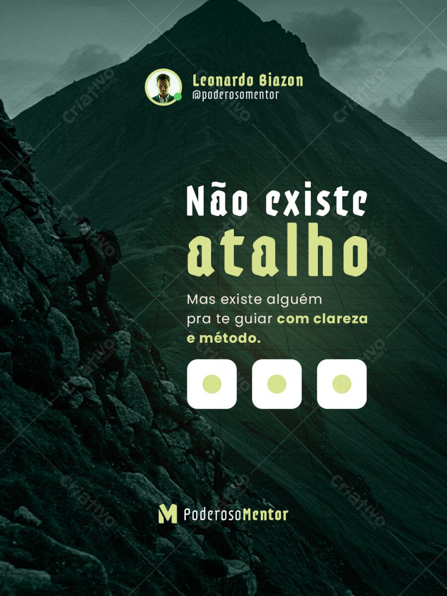 Post para Redes Sociais Motivacional PSD Editável