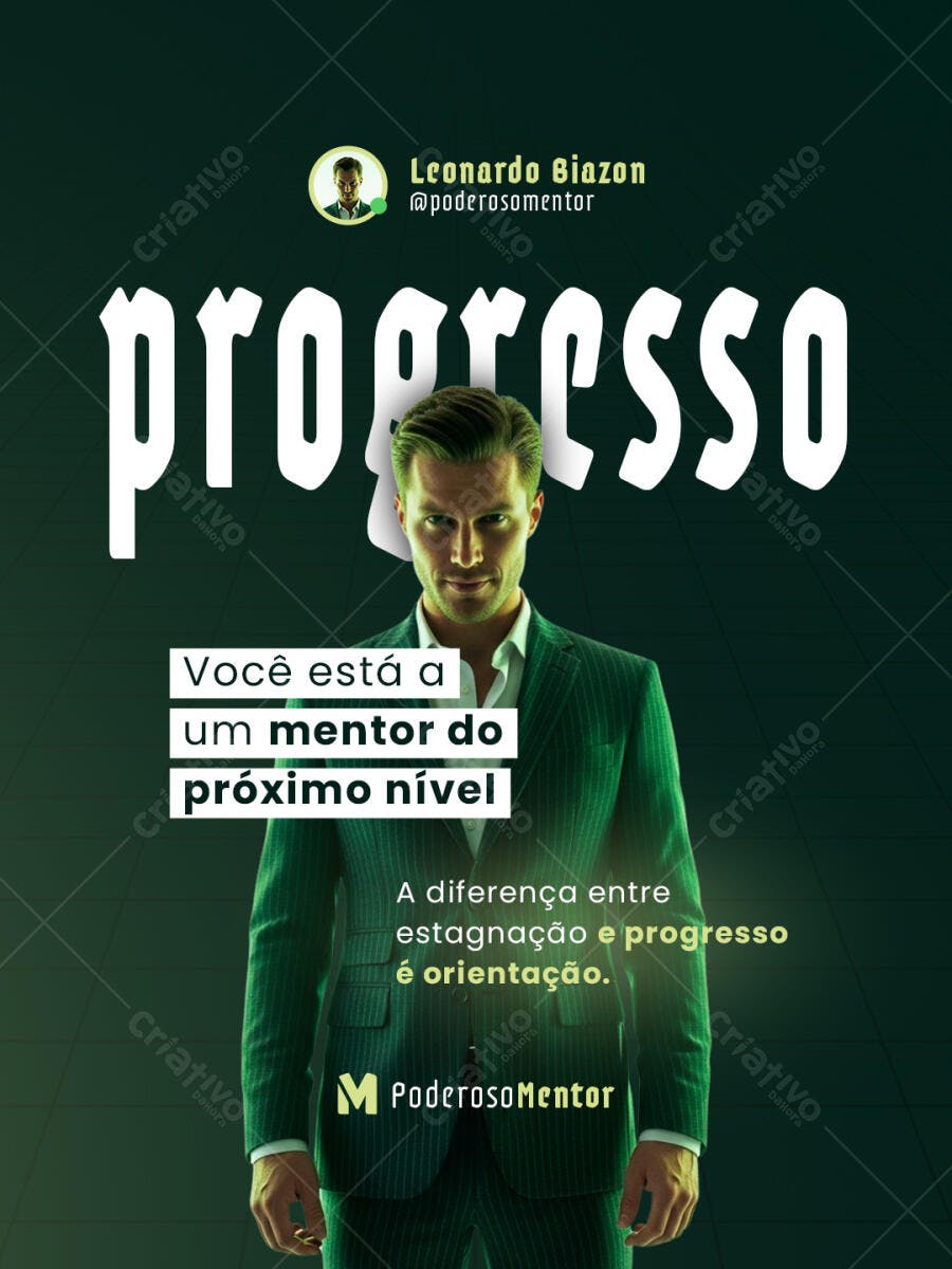 Flyer para Mentoria e Coaching PSD Editável
