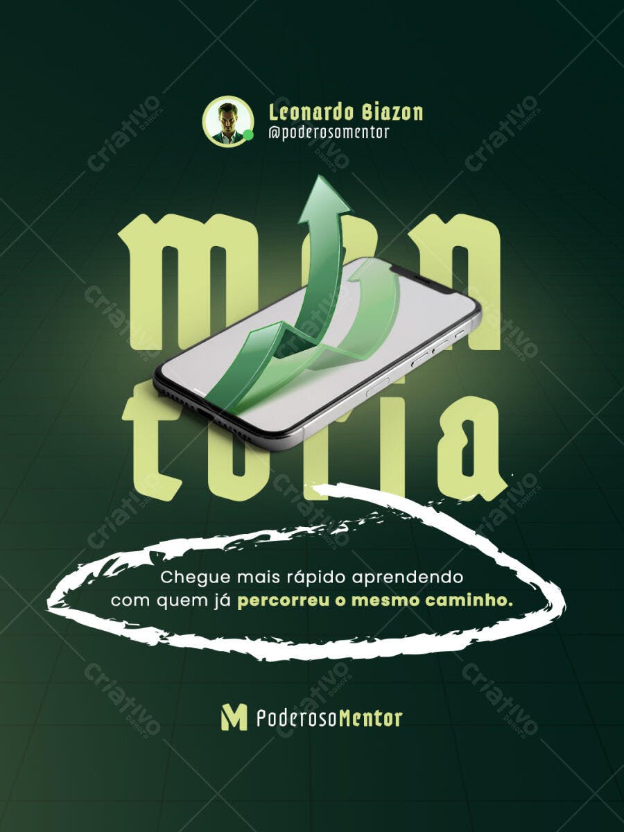 Flyer Mentoria PSD Editável