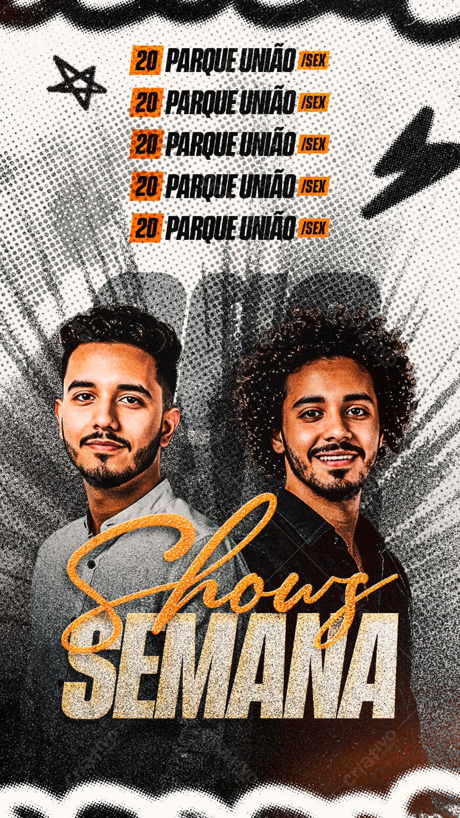Flyer Show da Semana PSD Editável