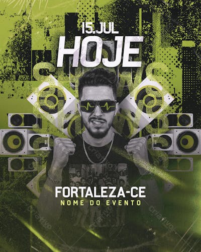 Flyer Agenda Hoje Feed PSD Editável01