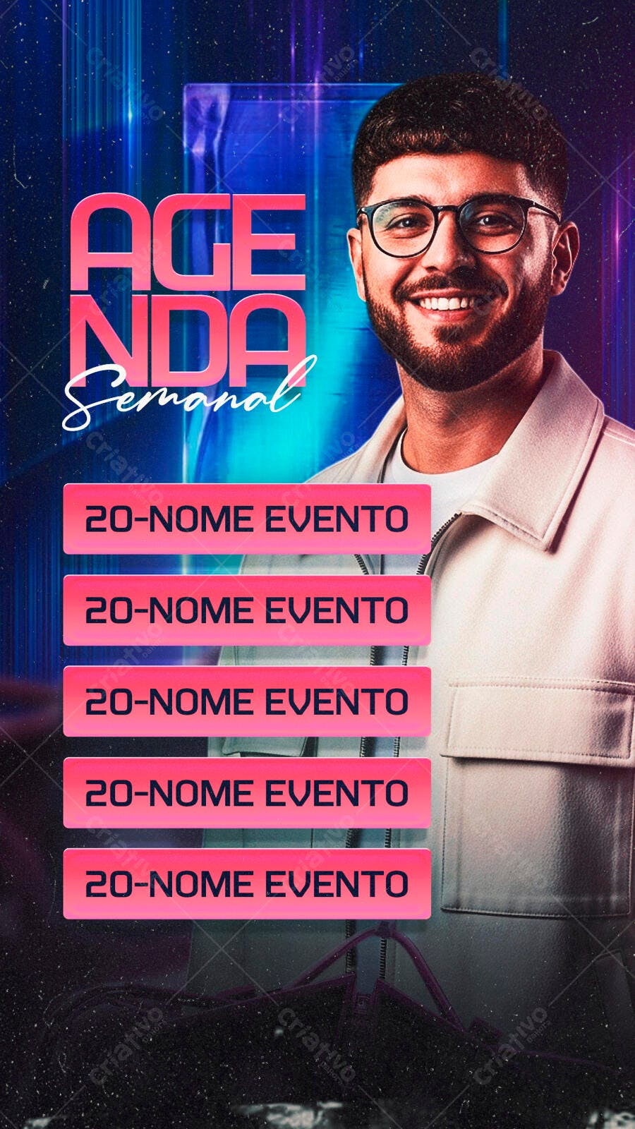 Agenda Semanal PSD Editável