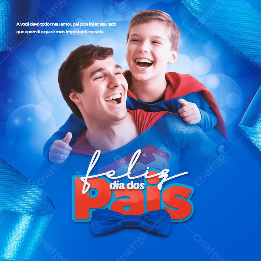 Flyer Dia dos Pais PSD Editável