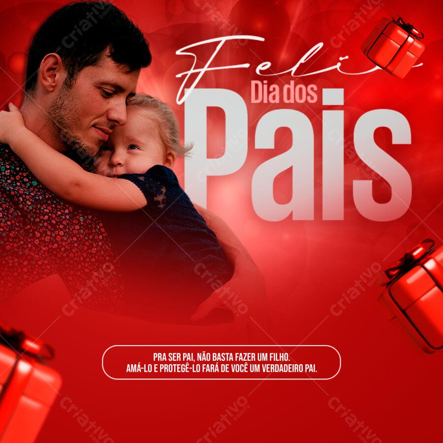 Flyer Dia dos Pais PSD Editável