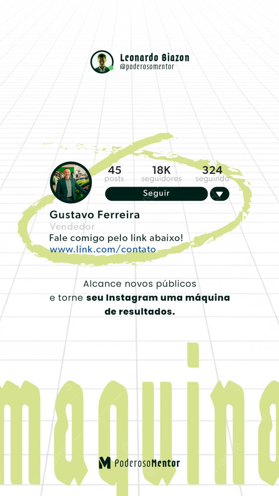 Layout Instagram para Vendedor PSD Editável