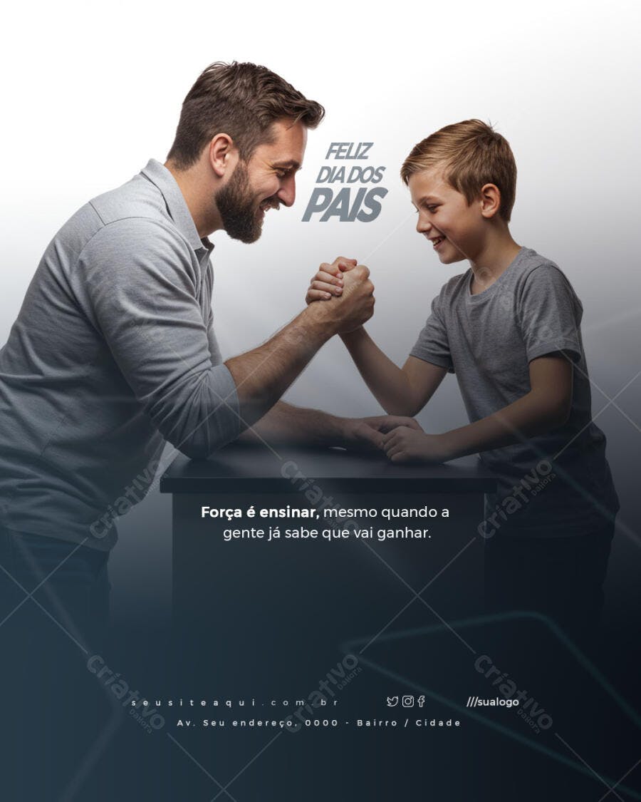 Flyer Dia dos Pais PSD Editável