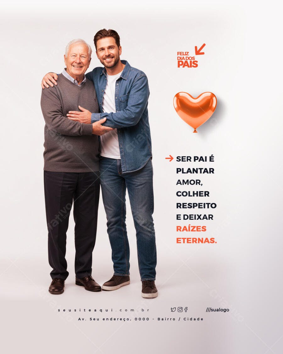 Flyer Dia dos Pais PSD Editável