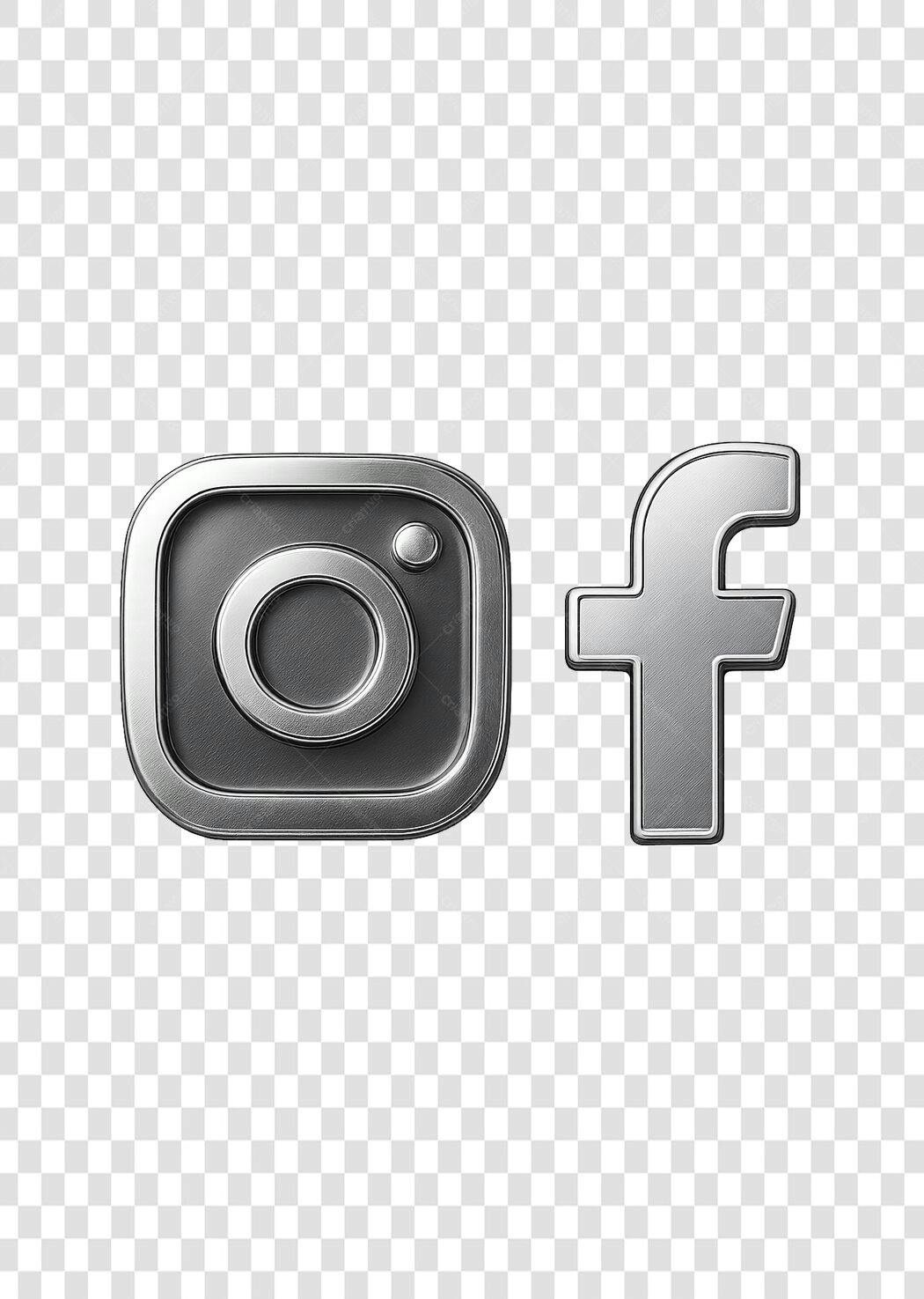 Logo Redes Sociais Instagram e Facebook PNG com fundo transparente