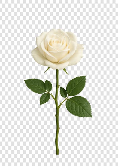 FLOR ROSA BRANCA PNG GRATIS