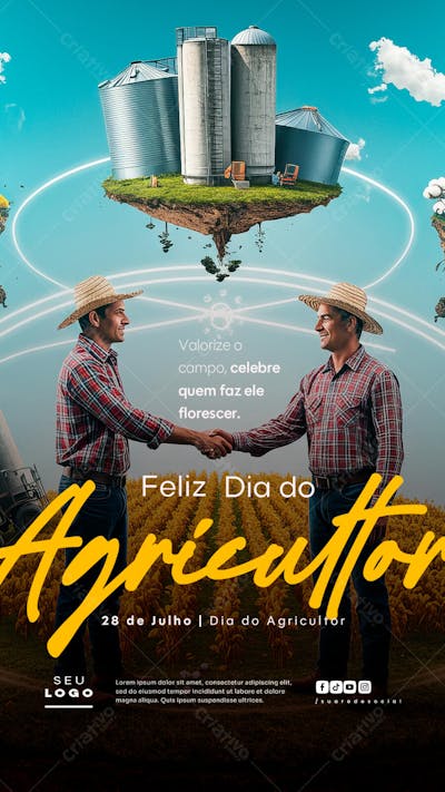 Dia do Agricultor 28 de Julho Story social media psd editável (25)