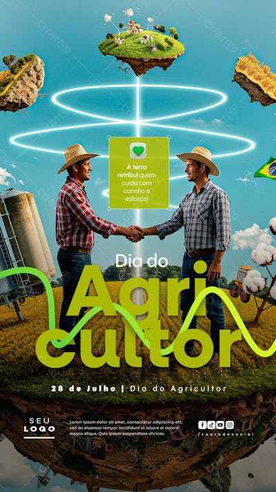 Dia do Agricultor 28 de Julho Story social media psd editável (24)