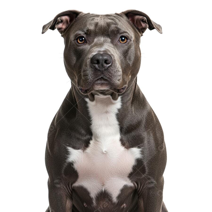 Pitbull Americano Olhando para a Câmera