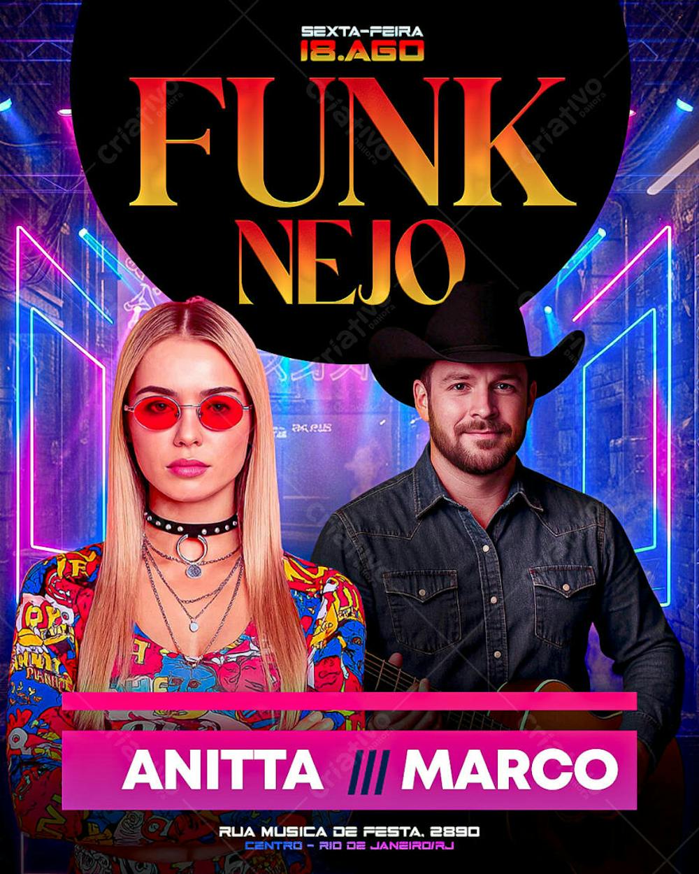 FUNK NEJO SHOW MUSICA CANTOR CANTORA
