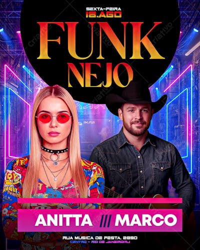 FUNK NEJO SHOW MUSICA CANTOR CANTORA