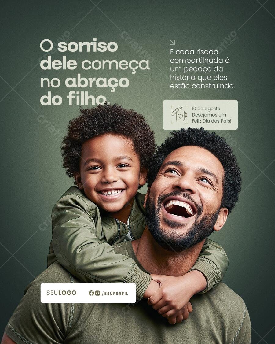 Postagem Dia dos Pais PSD Editável