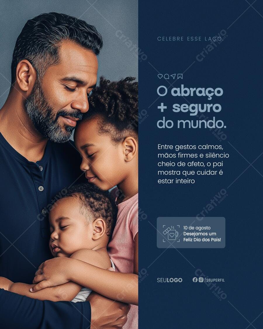Postagem Dia dos Pais PSD Editável