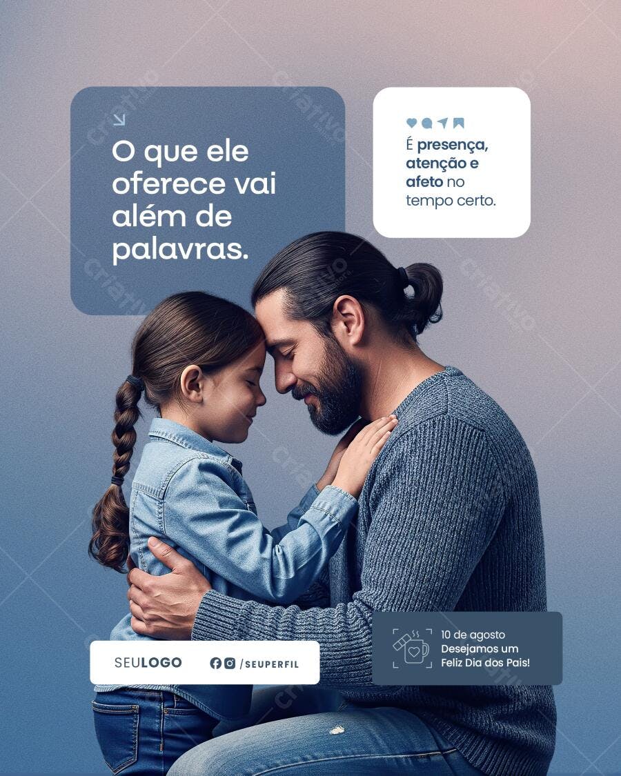 Postagem Dia dos Pais PSD Editável