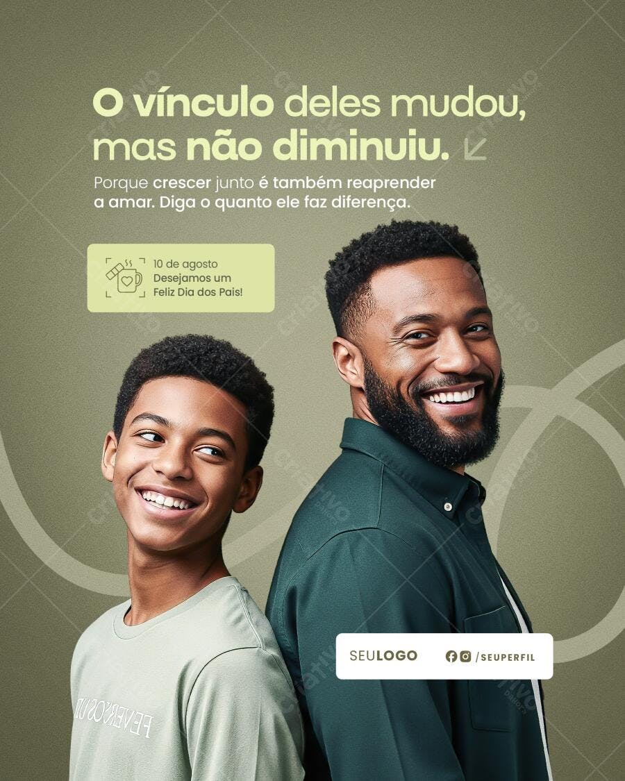 Postagem Dia dos Pais PSD Editável