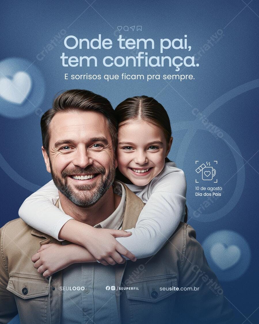 Flyer Dia dos Pais PSD Editável