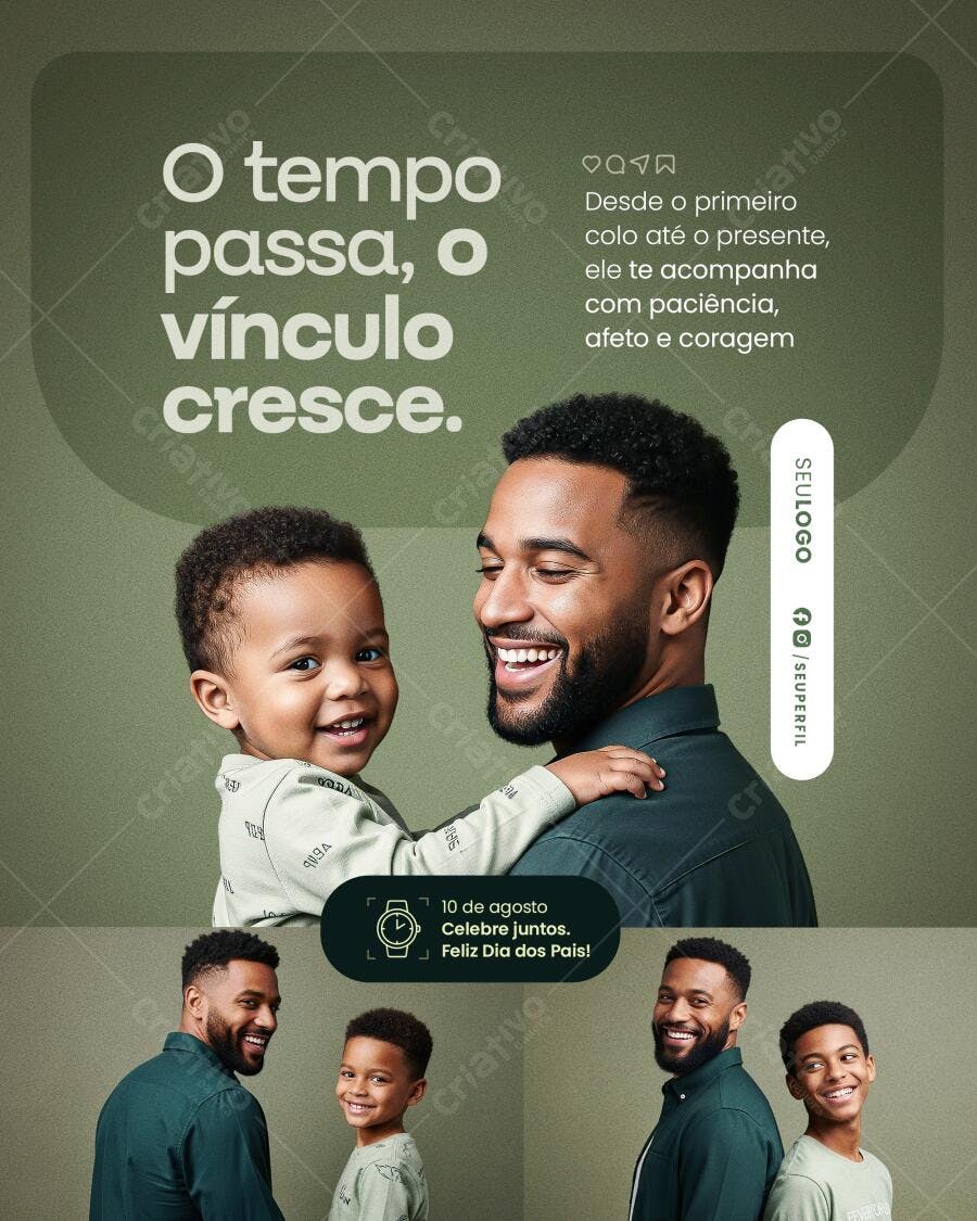 Postagem Dia dos Pais PSD Editável