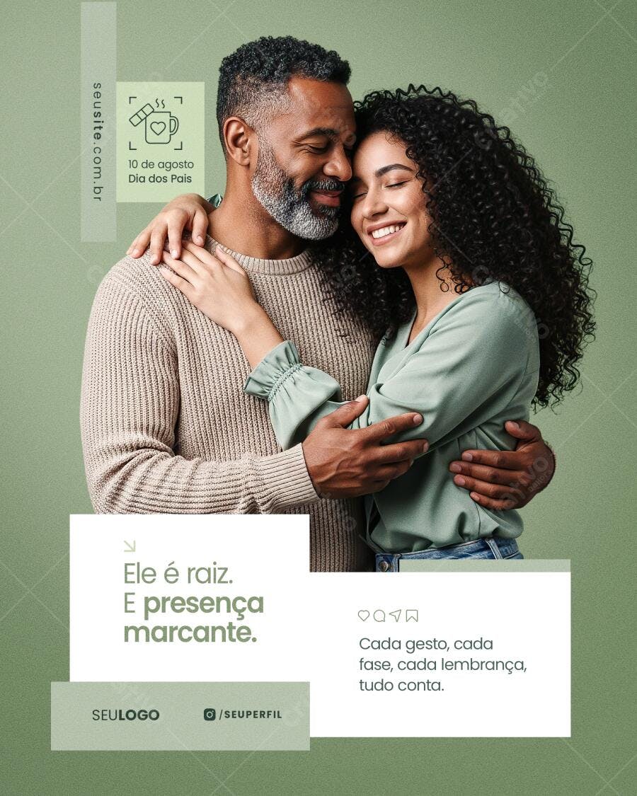 Postagem Dia dos Pais PSD Editável