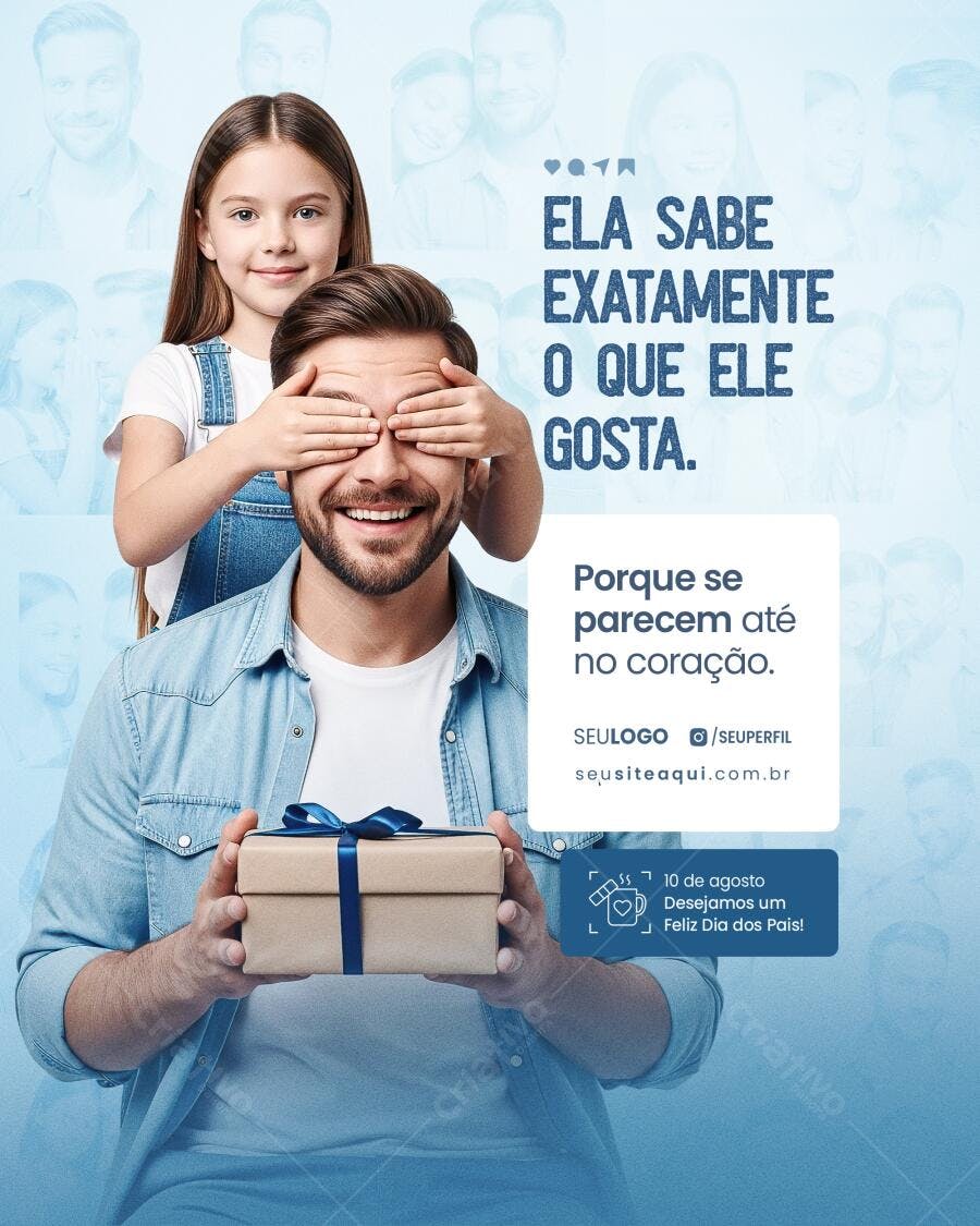 Flyer Dia dos Pais PSD Editável