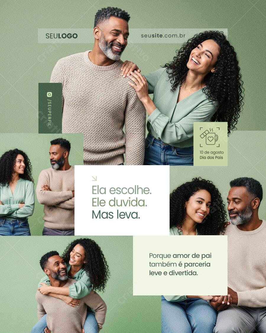 Flyer Dia dos Pais PSD Editável