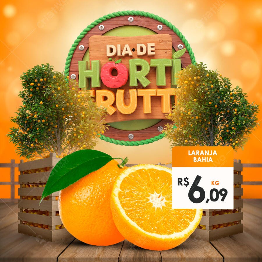 Flyer Dia de HortiFruti PSD Editável