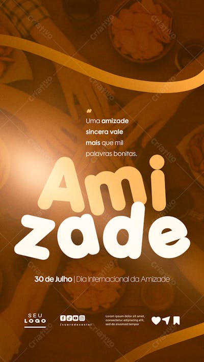 Dia Internacional da Amizade 30 de Julho psd editavel social media Story (4)
