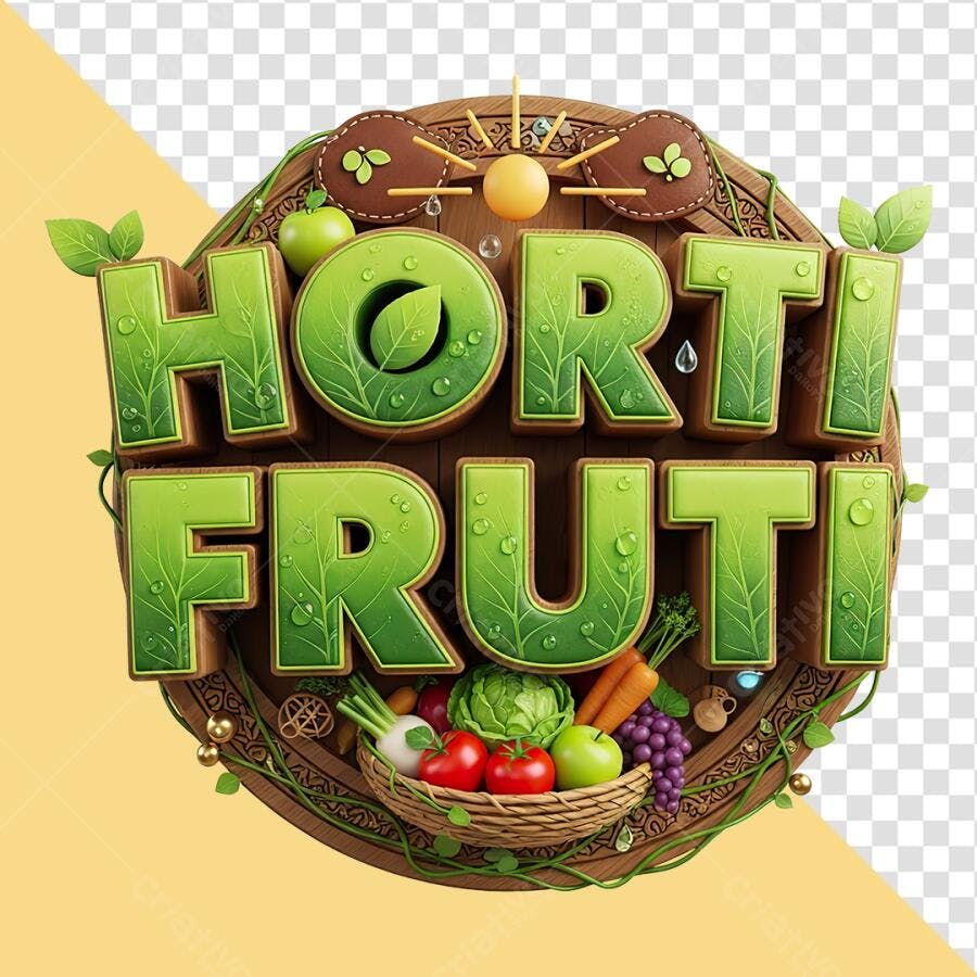 Logo Horti Fruti PSD Editável