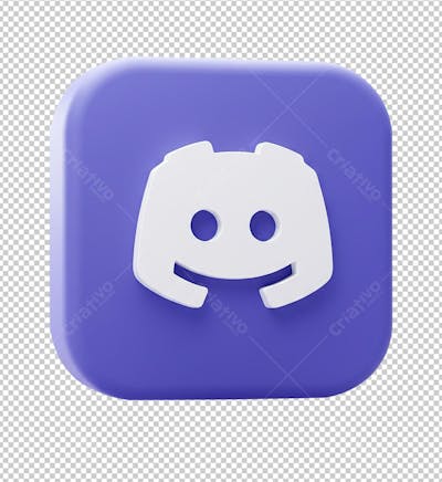 Símbolo Discord Renderizado em 3D
