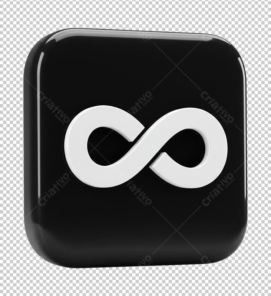 Logo PNG com fundo transparente símbolo infinito
