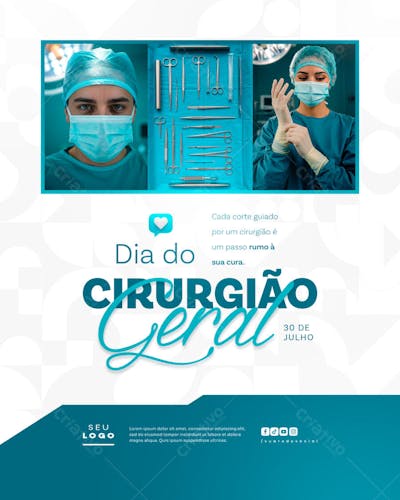 Dia do Cirurgião Geral 30 de Julho psd editavel social media (4)