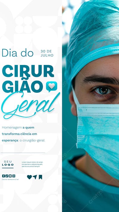 Dia do Cirurgião Geral 30 de Julho story psd editavel social media (3)
