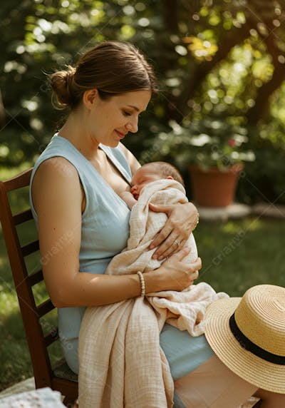Mãe amamentando seu filho, campanha do dia mundial da amamentação- (6)