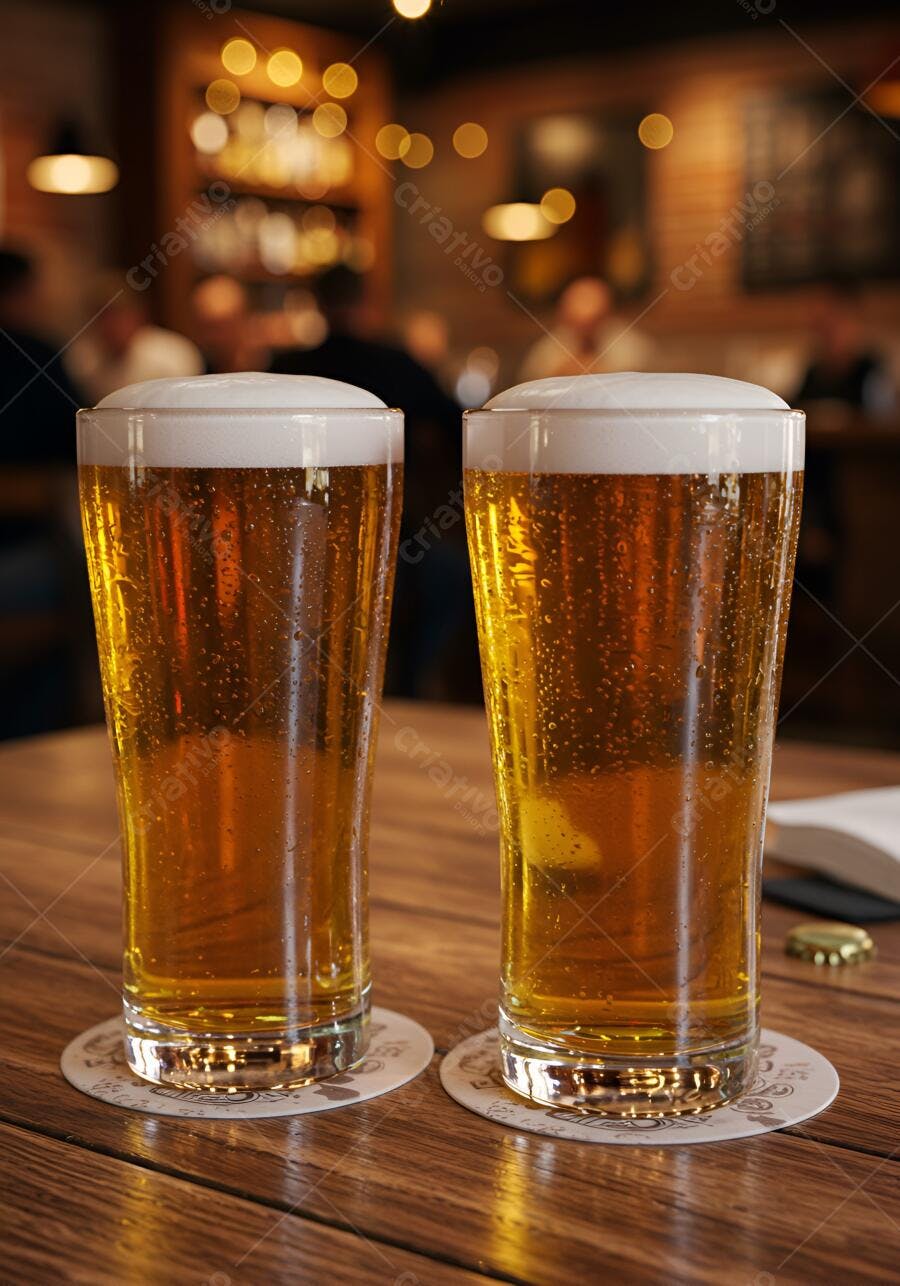Duas Cervejas em Bar Aconchegante