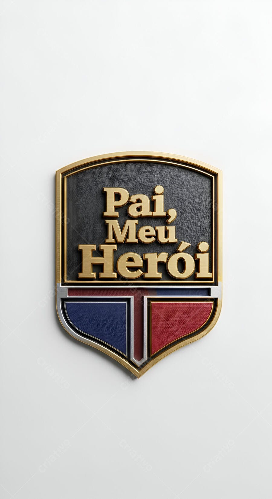 Escudo Pai Meu Herói Dia dos Pais