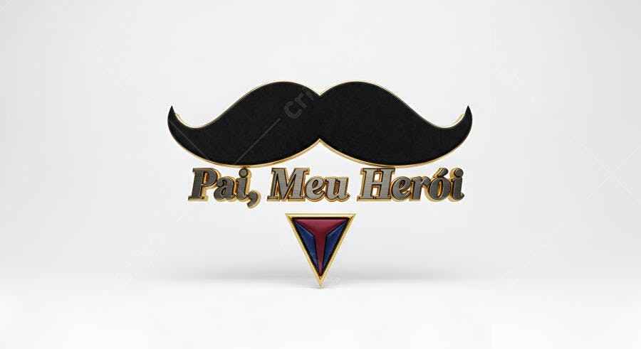 Bigode Pai Meu Herói Dia dos Pais