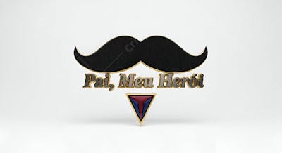 Dia dos Pais-Label com formato de bigode e gravata (10)