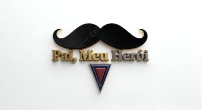 Dia dos Pais-Label com formato de bigode e gravata (13)