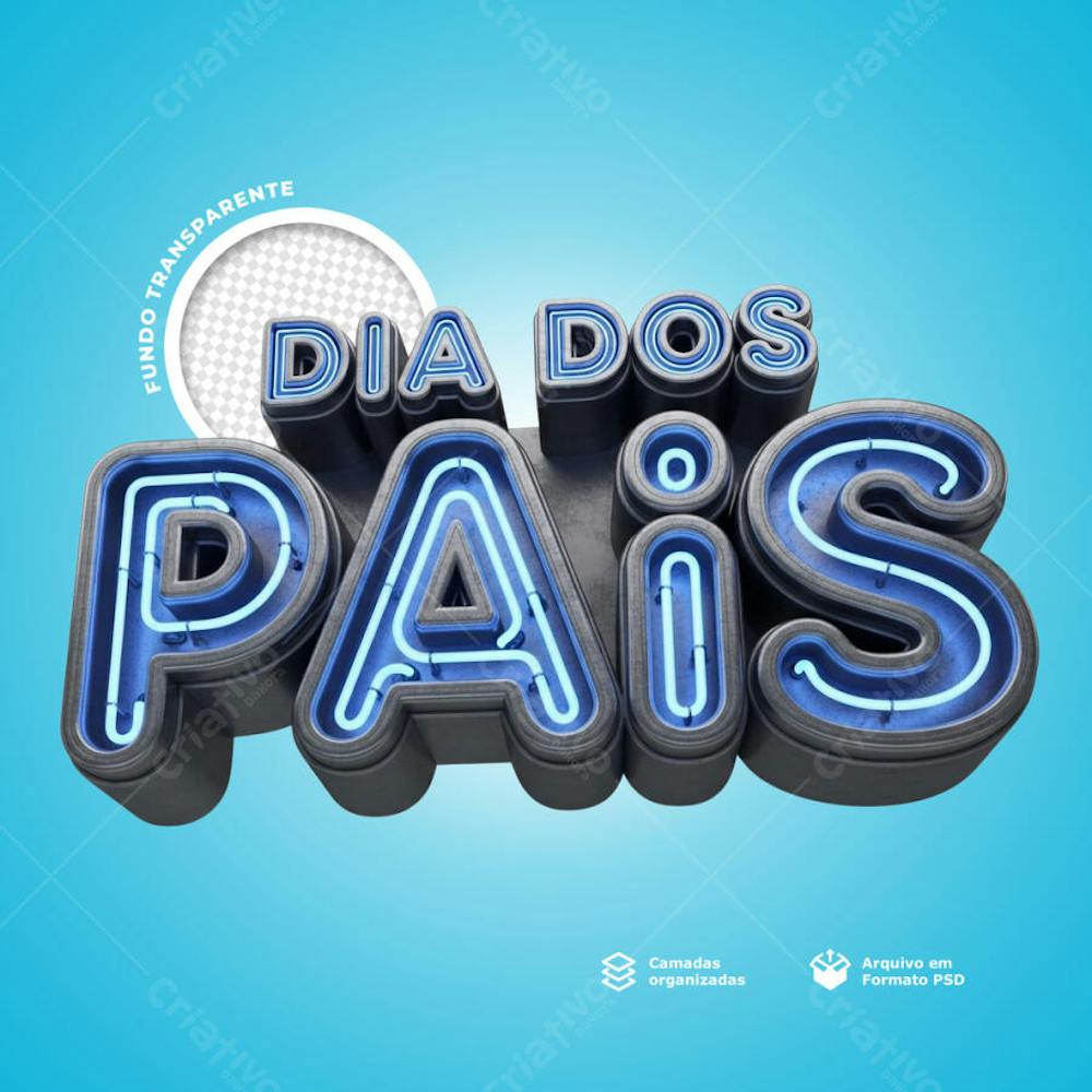 COMPOSIÇÃO DE SELO 3D dia dos Pais 3