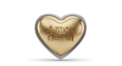 Dia dos Pais-Coração metálico com lettering em alto-relevo (4)