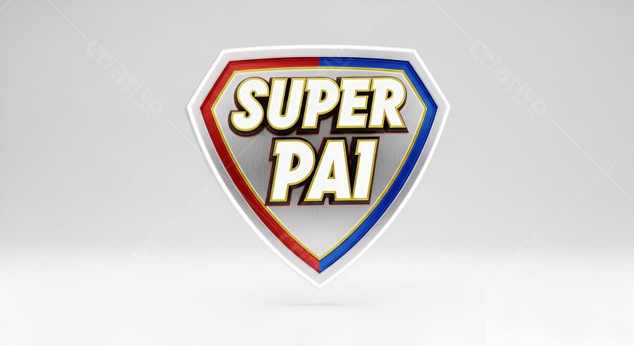 Escudo Super Pai Dia dos Pais